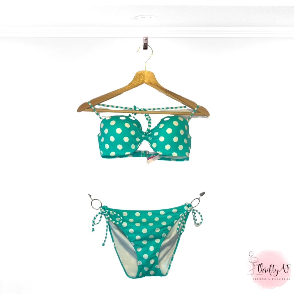 Victoria’s Secret Polka Dot Convertible String Bikini *Size 36C/Large*